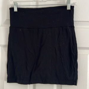 Black short cotton splendid skirt